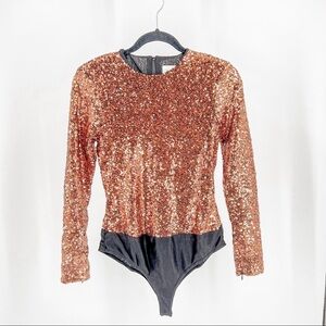 Gold Line & Dot bodysuit